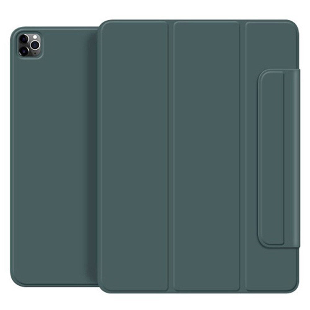 EIDERWOOD iPad Pro 11" (2025 / 2024) Magnetisk Tri-Fold Flip Deksel - Grønn