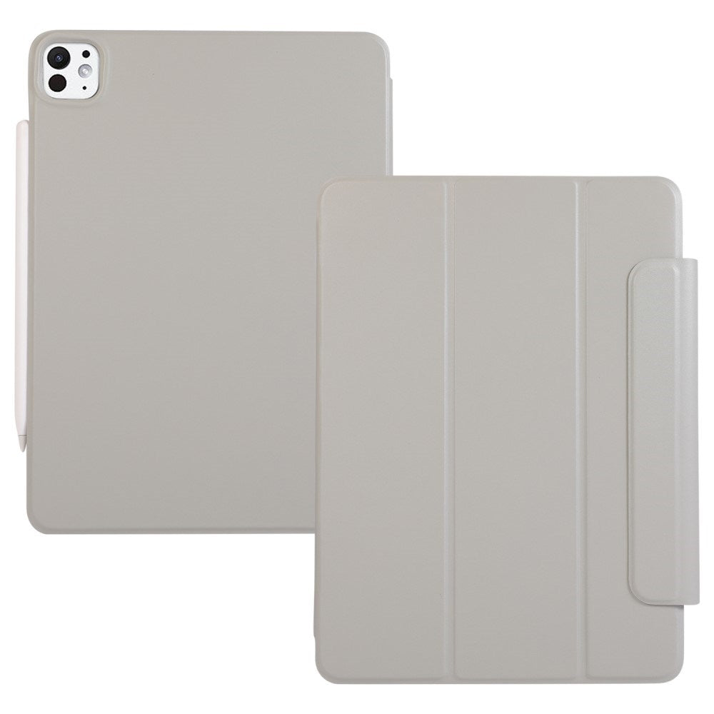 EIDERWOOD iPad Pro 13" (2025 / 2024) Magnetisk Tri-Fold Flip Deksel - Grå