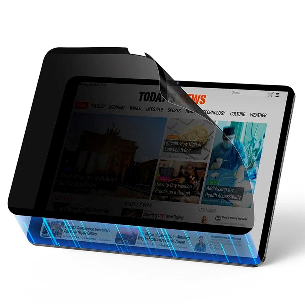 ESR iPad Air 11" (2026 / 2025 / 2024) Magnetisk Skjermbeskytter - Privacy - Svart / Gjennomsiktig