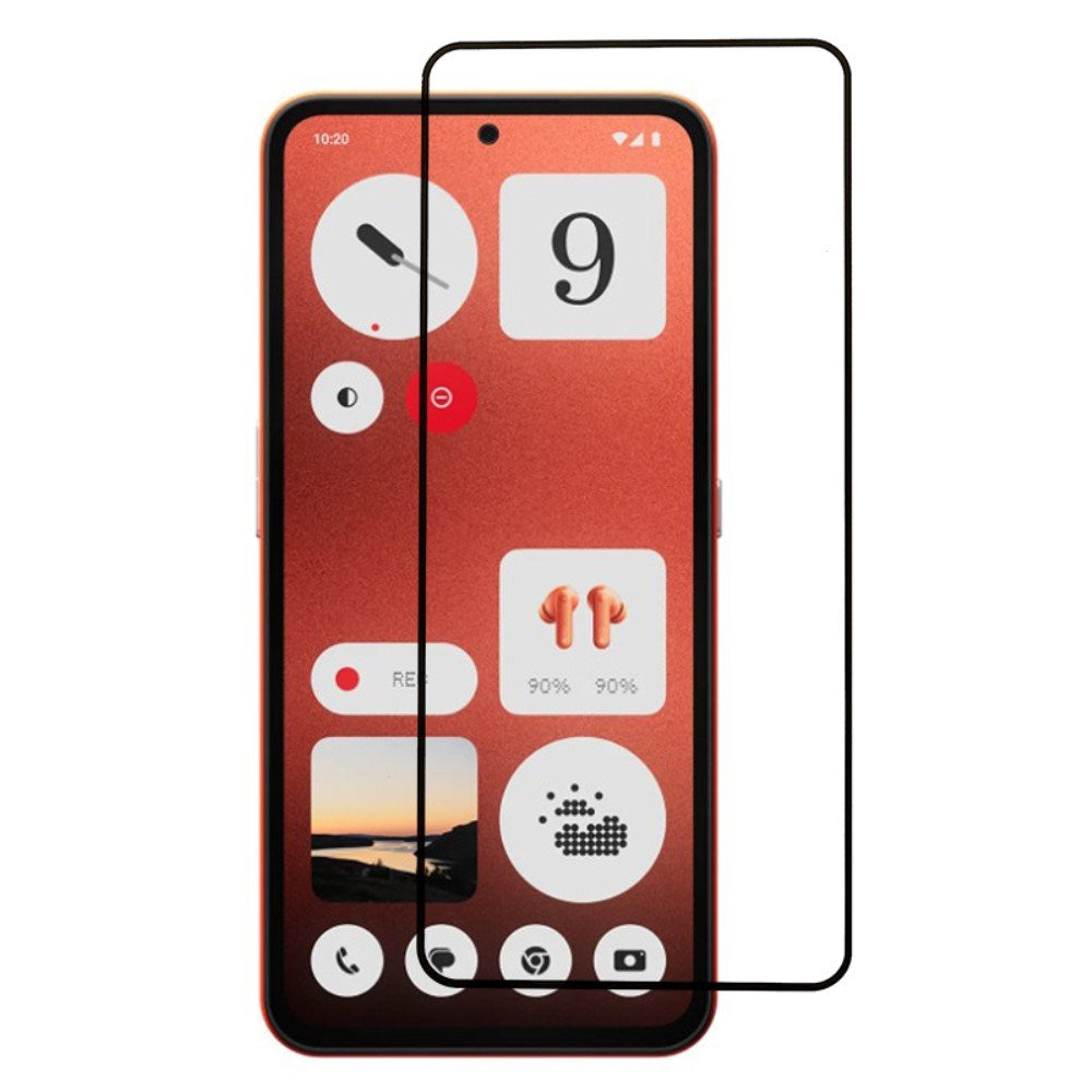 Nothing CMF Phone 1 Full Fit Skjermbeskyttelsesglass - Gjennomsiktig / Svart Kant