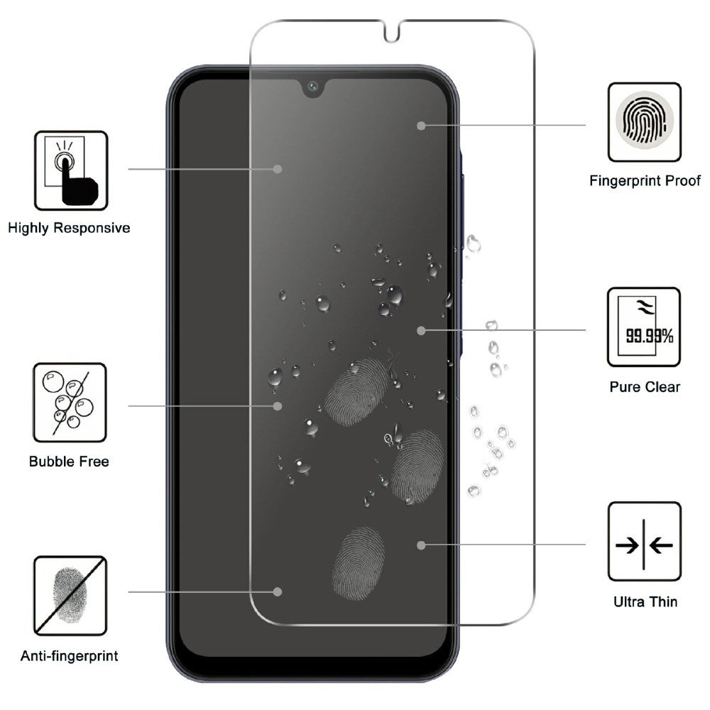 Samsung Galaxy A36 (5G) / Samsung Galaxy A56 (5G) Skjermbeskyttelsesglass - Gjennomsiktig