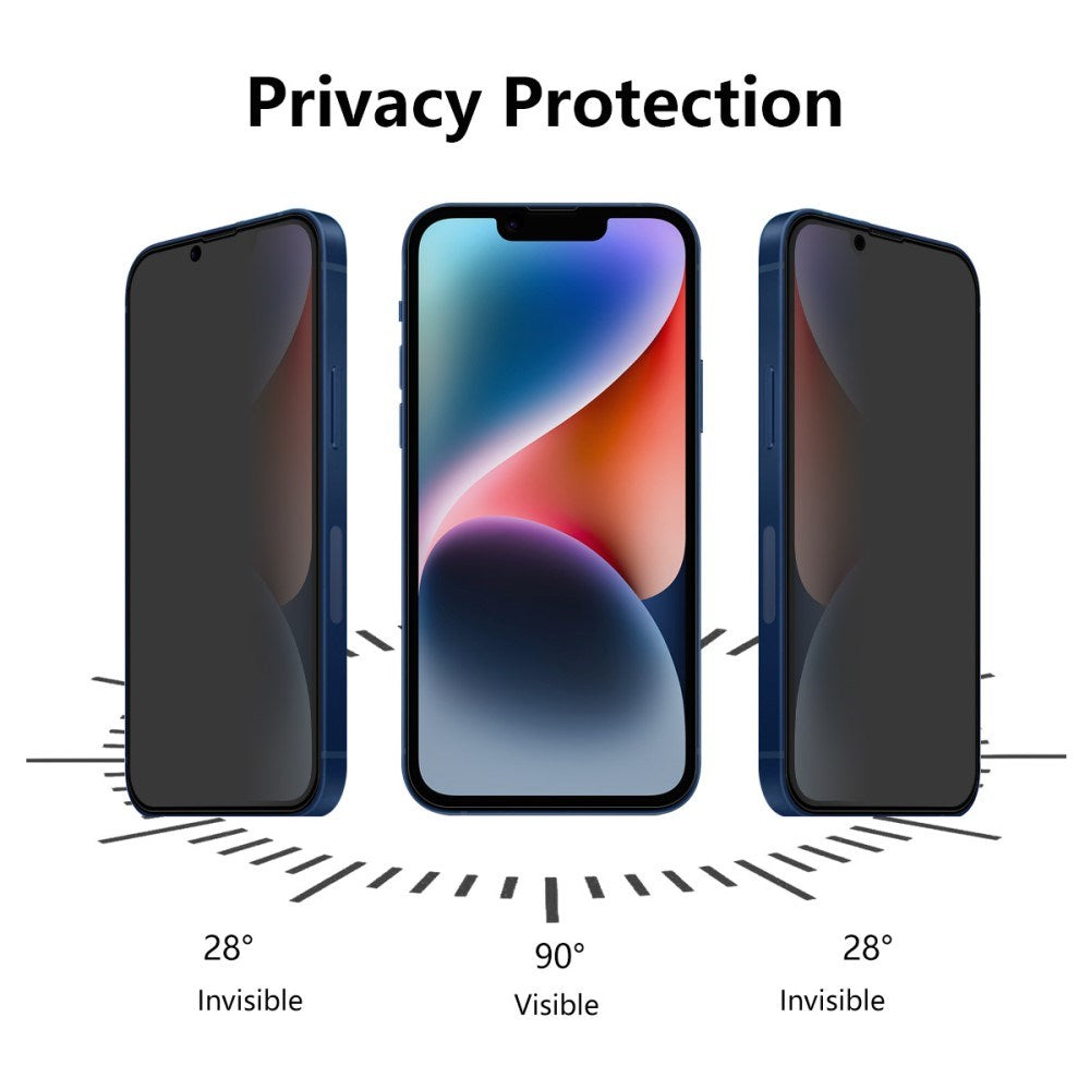 ENKAY iPhone 17e / 16e Anti-Spy Herdet Privacy Beskyttelsesglass - Gjennomsiktig