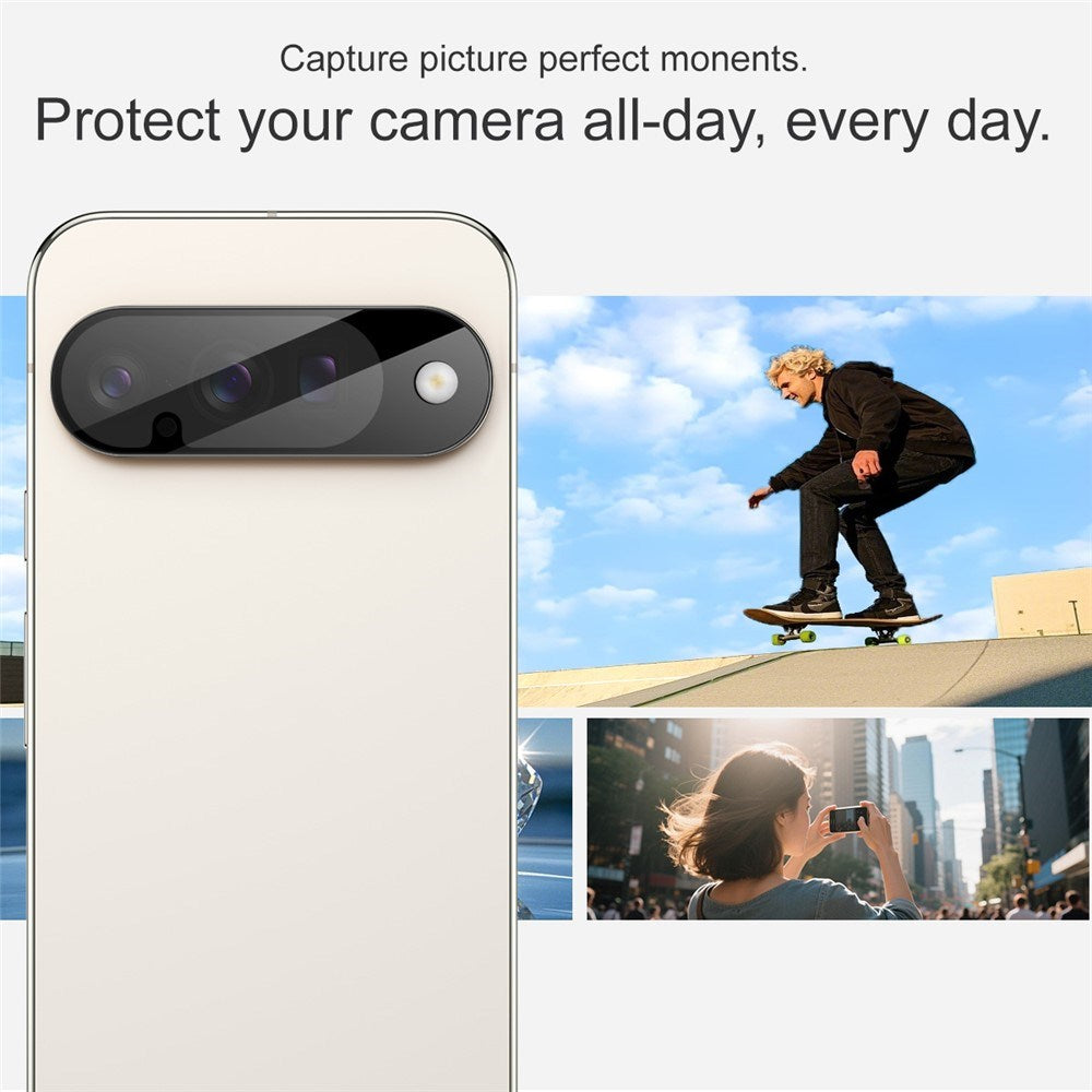 IMAK Google Pixel 10 Kameralinsebeskytter - Herdet Glass - Svart