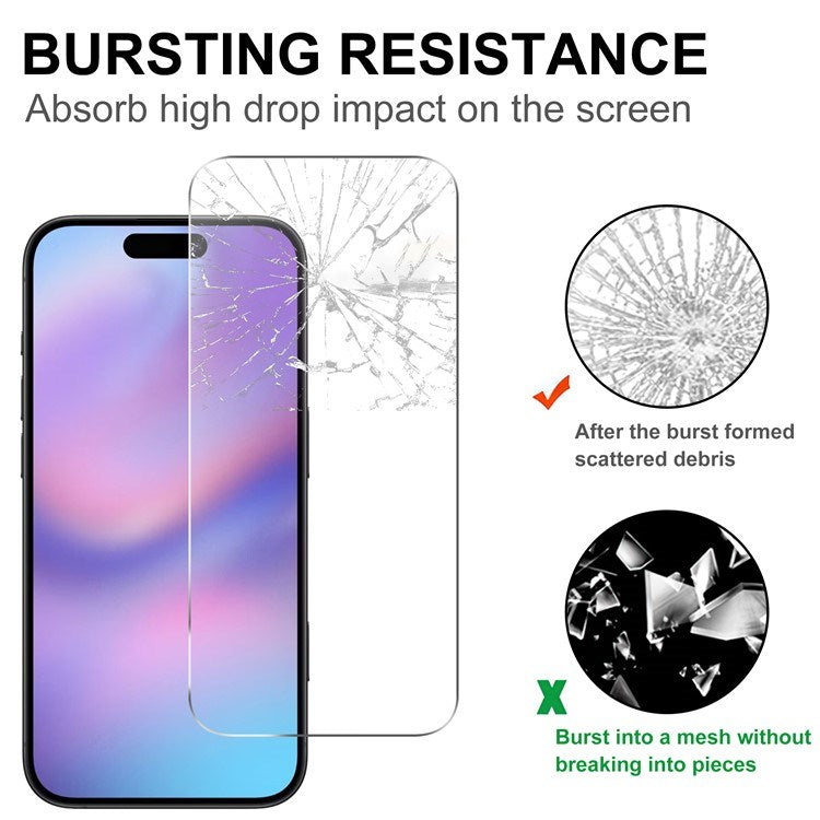 iPhone 17 Pro 2-i-1 Beskyttelsessett m. Herdet Skjermbeskyttelsesglass & Kameralinsebeskyttelsesfilm - Gjennomsiktig