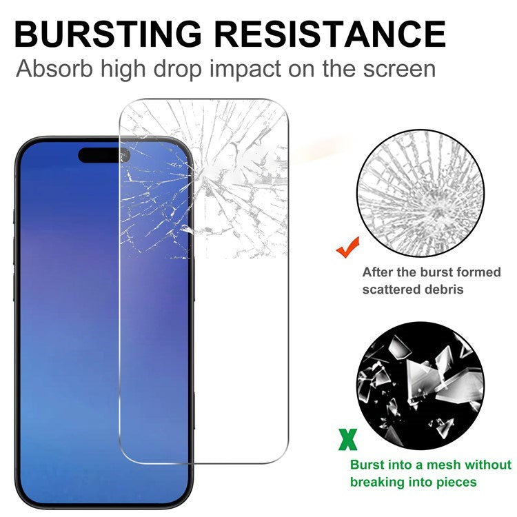 iPhone Air 2-i-1 Beskyttelsessett m. Herdet Skjermbeskyttelsesglass & 2 stk Kameralinsebeskyttelsesfilm - Gjennomsiktig