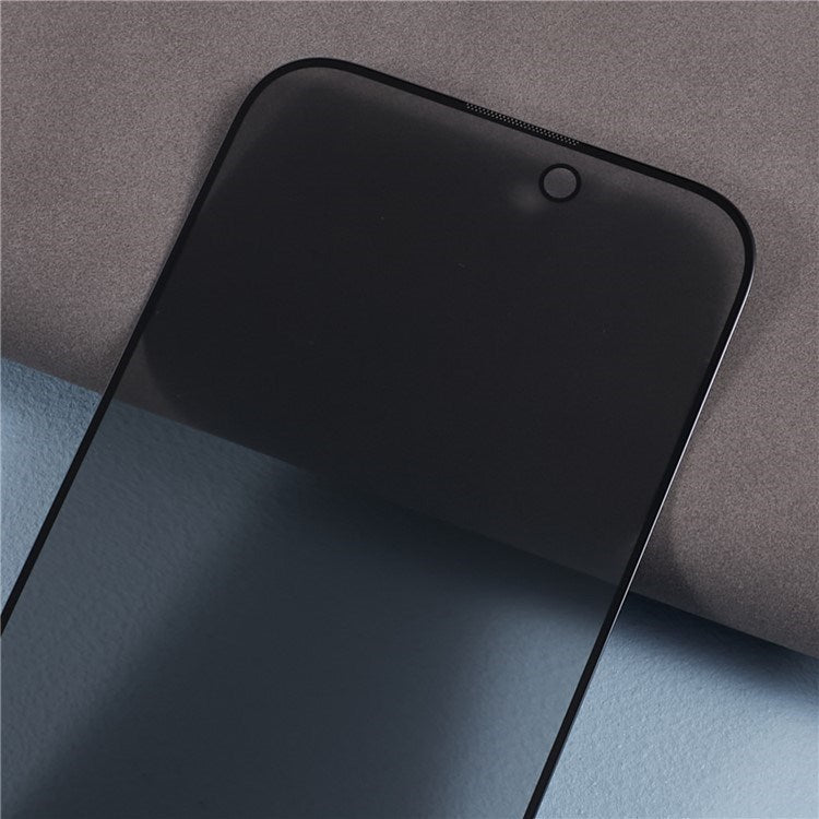 iPhone 17 Pro Full Fit Herdet Skjermbeskyttelsesglass - Privacy Funksjon - Gjennomsiktig