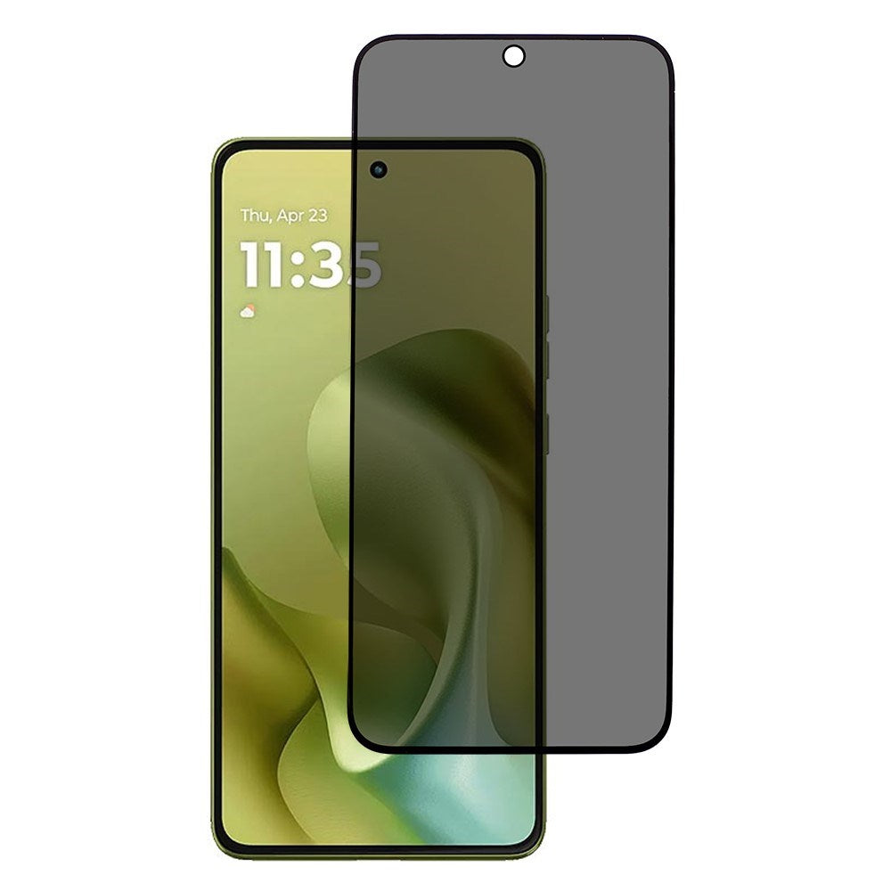 Motorola Moto G86 / G86 Power Full Fit Herdet Skjermbeskyttelsesglass - Privacy Funksjon - Gjennomsiktig