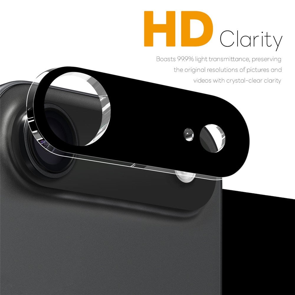 NORTHJO iPhone Air Herdet Kameralinse Glass - Svart - 2 Stk.