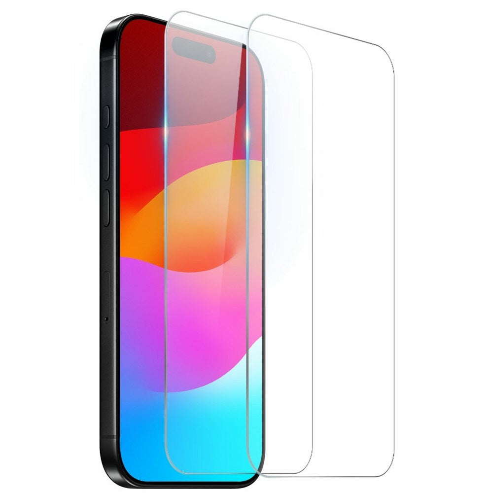 NORTHJO iPhone 17 Pro Skjermbeskytter - Herdet Glass 0,3 mm - 2 stk.