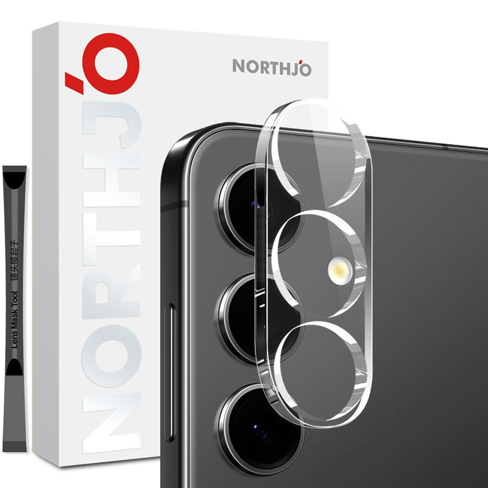 NORTHJO Samsung Galaxy S25 FE Herdet Kameralinse Glass - Gjennomsiktig