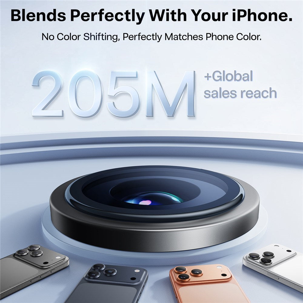 TORRAS iPhone 17 Pro LensGuard Kameralinsebeskyttelsesglass - Svart