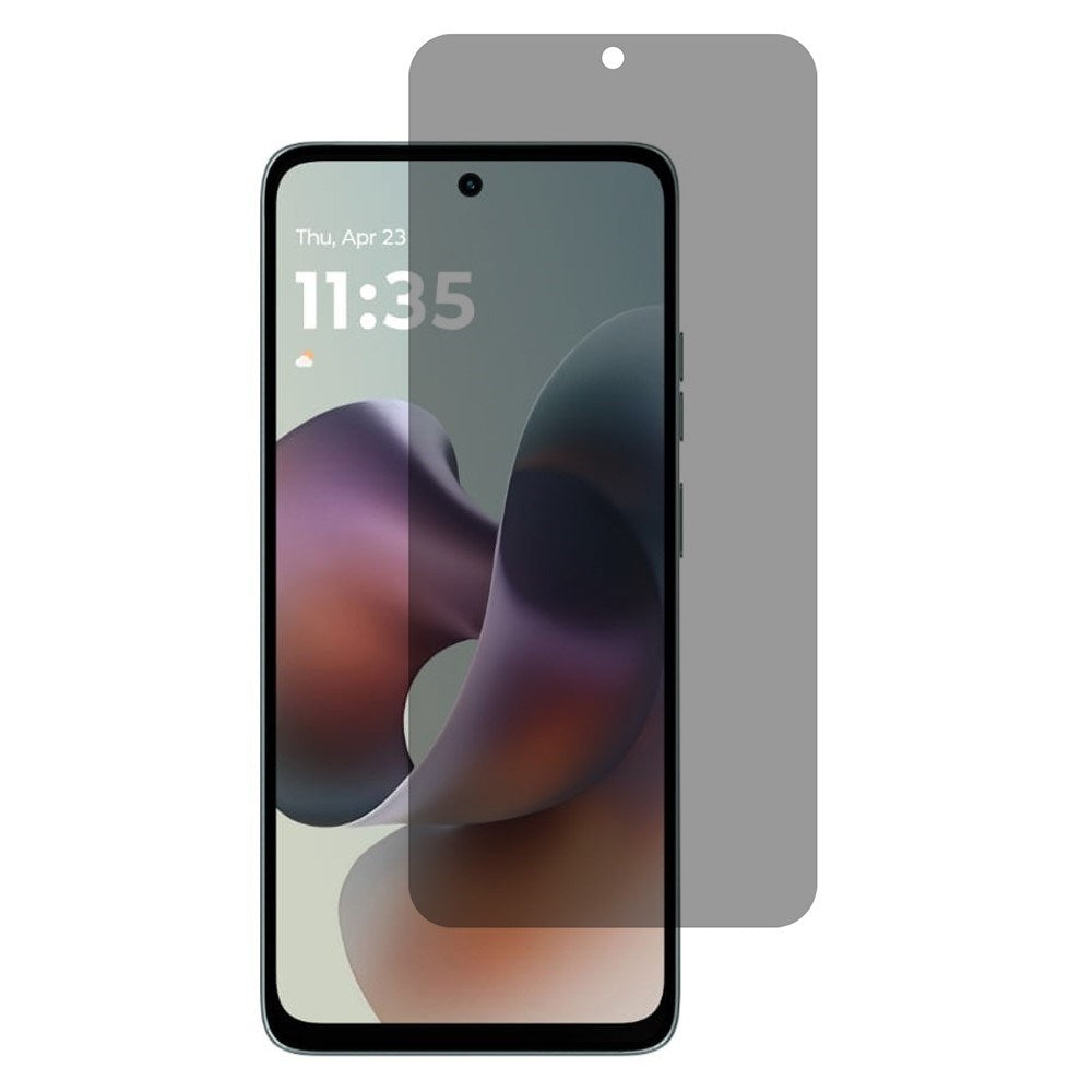 Motorola Moto G56 Full Fit Skjermbeskyttelsesglass - Privacy Funksjon - Gjennomsiktig