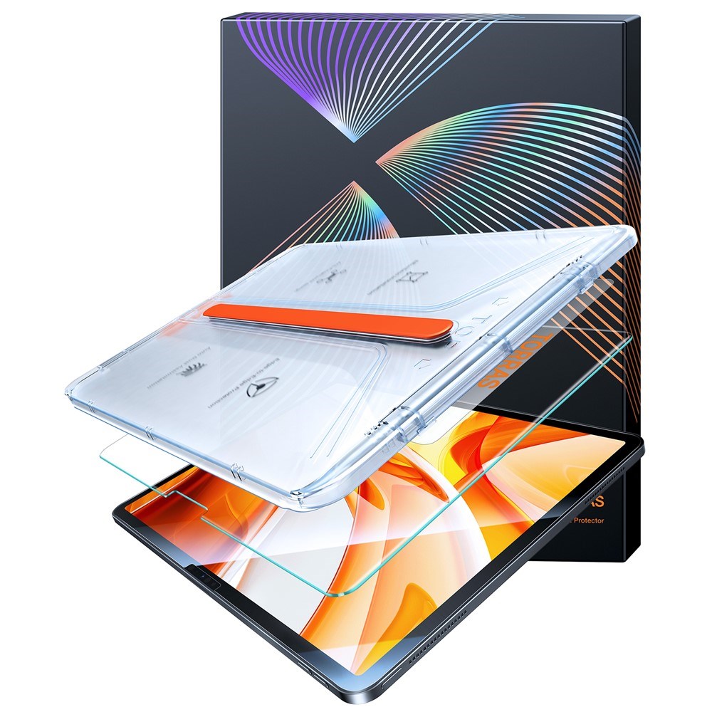TORRAS iPad Air 11" (2026 / 2025 / 2024) Install Master Skjermbeskytter i Herdet Glass - Gjennomsiktig