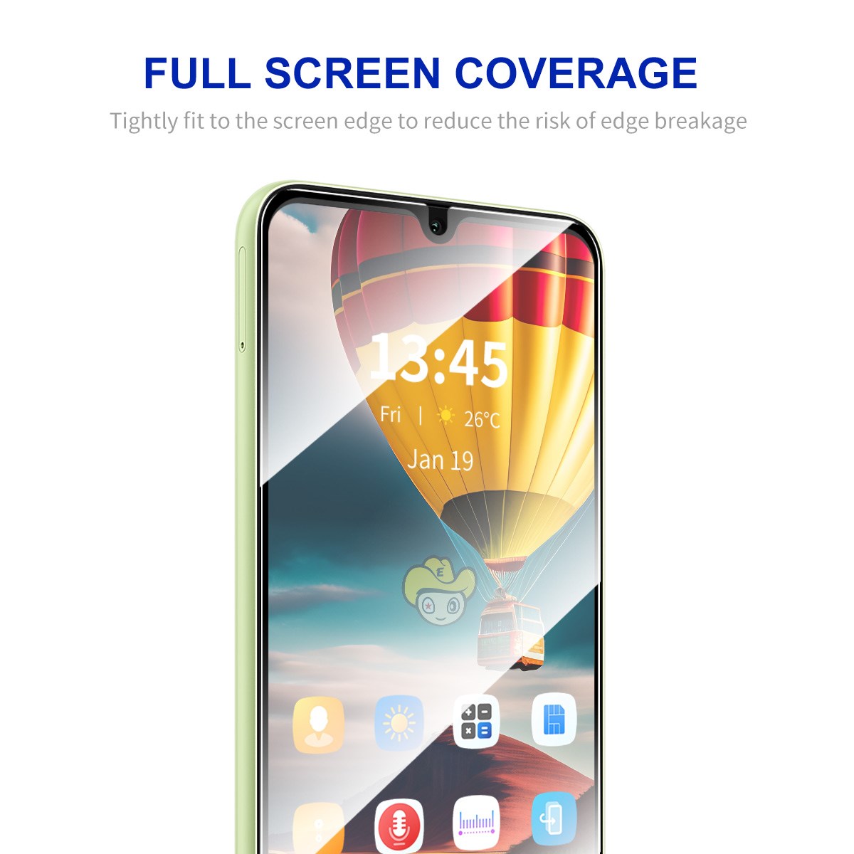 Samsung Galaxy A27 Herdet Glass Skjermbeskytter - Gjennomsiktig / Svart Kant