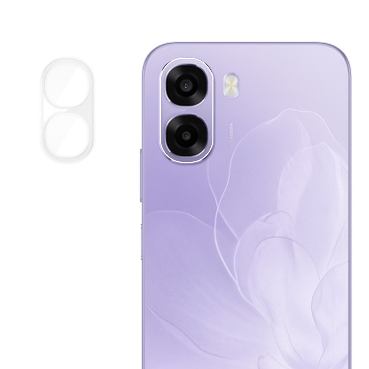 OPPO A6x Kameralinsebeskyttelsesglass - Gjennomsiktig