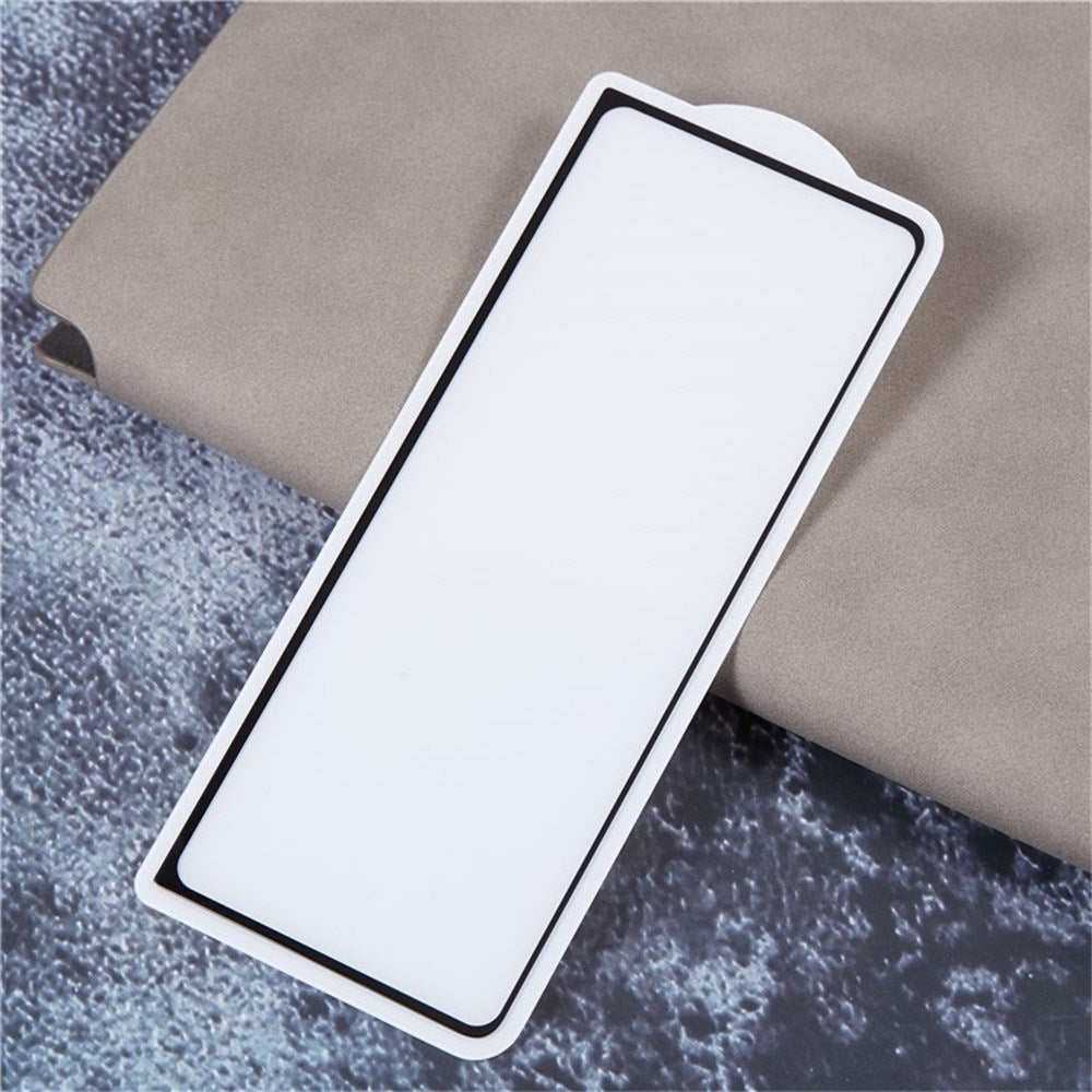 Samsung Galaxy Z Fold8 Skjermbeskytter i Herdet Glass - Gjennomsiktig / Svart Kant