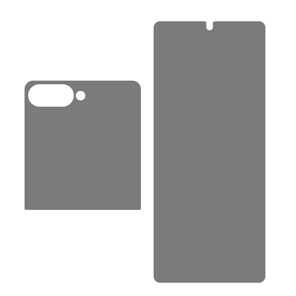 Samsung Galaxy Z Flip8 Skjermbeskytter med Personvern - 2 Deler - Gjennomsiktig
