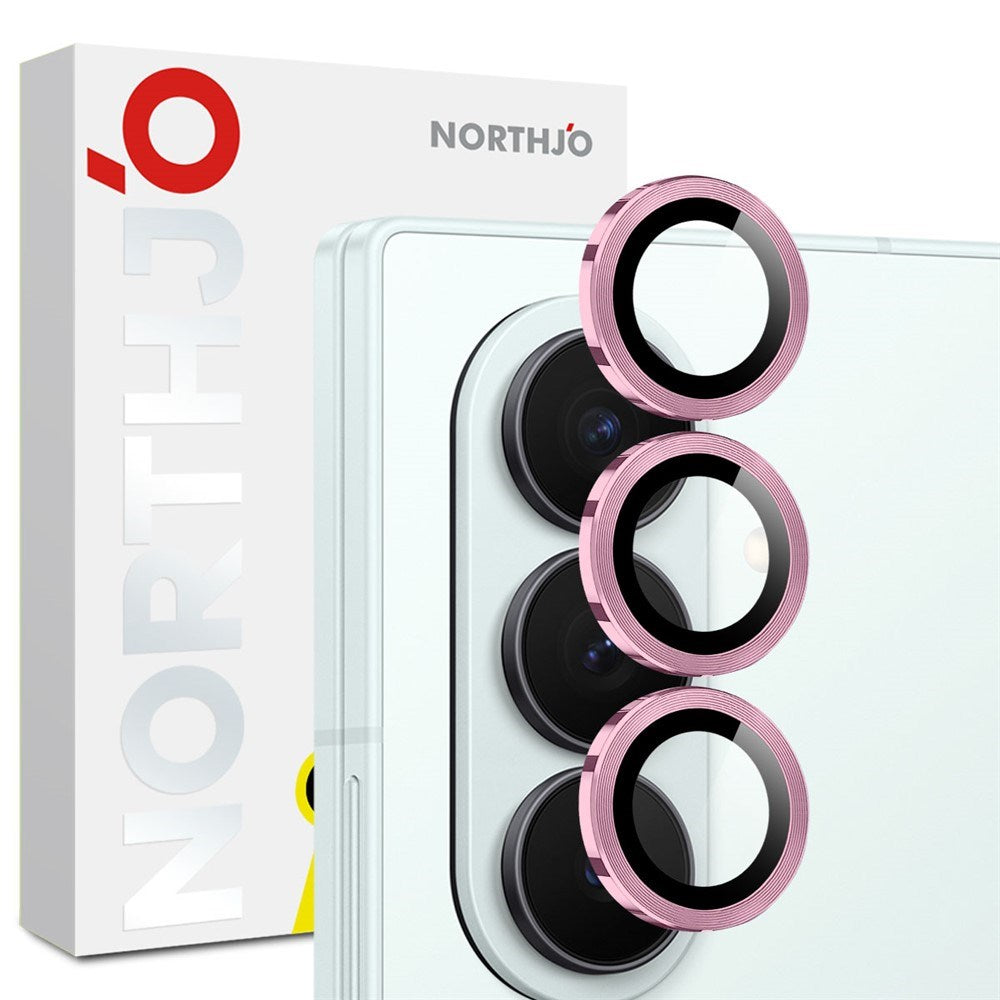 Samsung Galaxy Z Fold8 Ultra NORTHJO Kameralinsebeskyttelse - Metall & Glass - Rosa