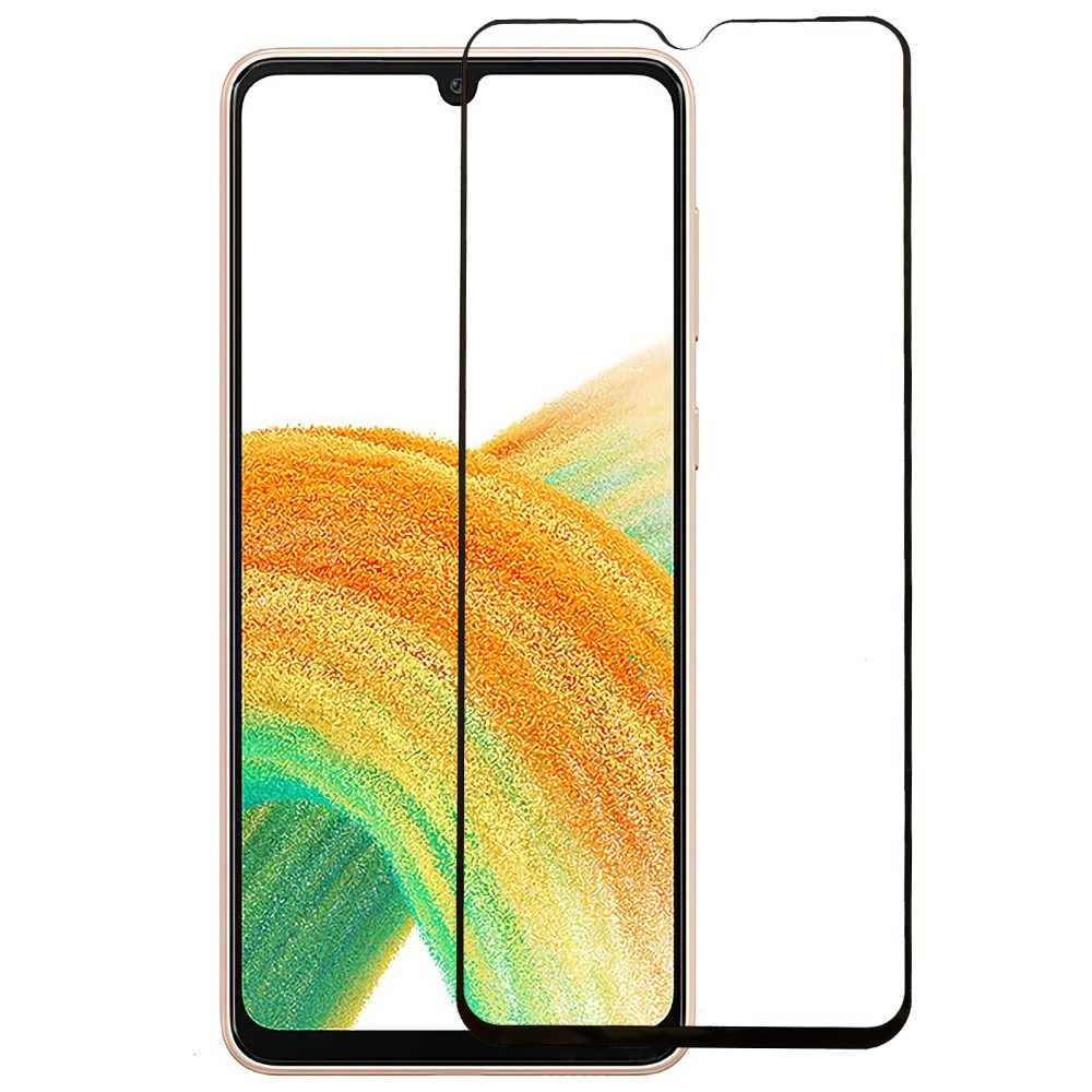 Samsung Galaxy A34 (5G) Skjermbeskytter i Herdet Glass Full-Fit - Svart Kant