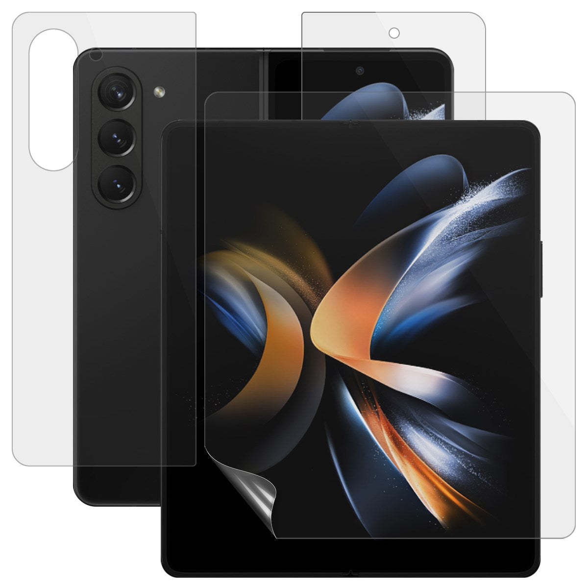 Samsung Galaxy Z Fold8 Ultra 3-Delt Skjermbeskytterfilm - Gjennomsiktig