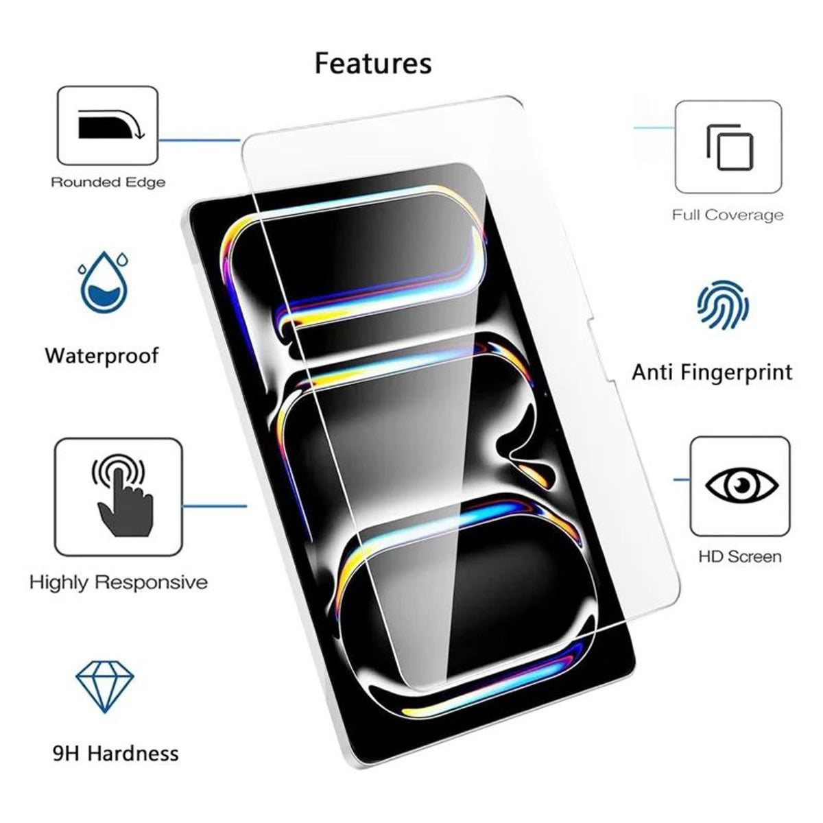 iPad Mini (2026) 8. Gen. Herdet Beskyttelsesglass - Gjennomsiktig