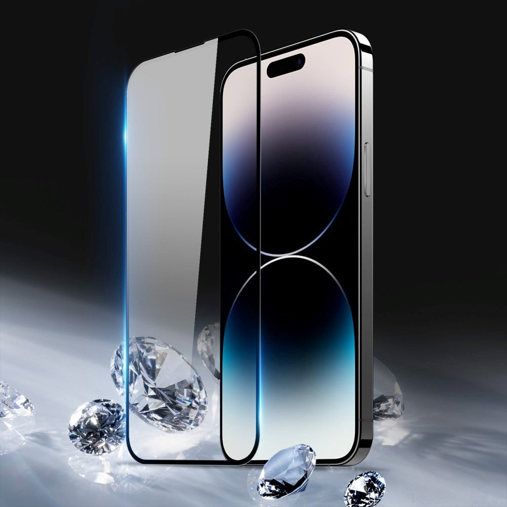 iPhone 15 Pro Dux Ducis Skjermbeskytter - Full Fit - Svart Kant