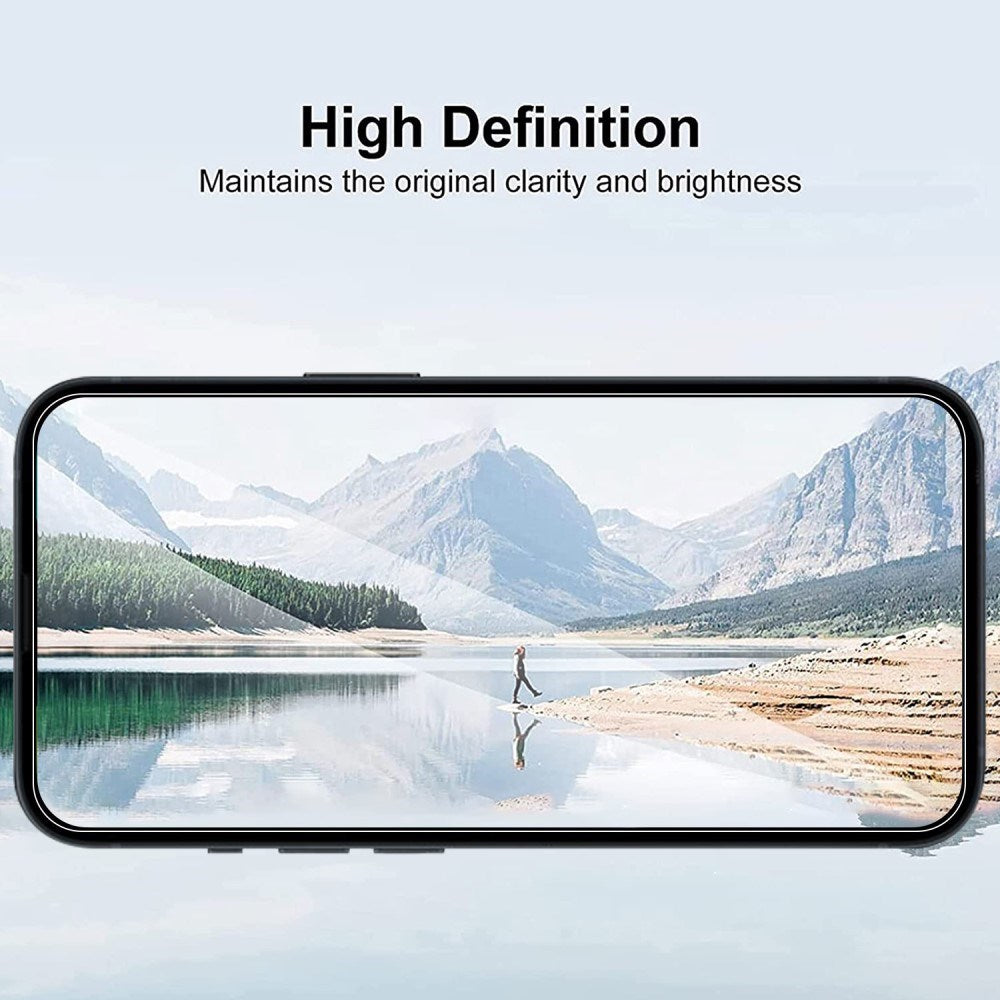OPPO A79 (5G) Herdet Glass Skjermbeskytter - Case Friendly - Gjennomsiktig m. Svart Kant