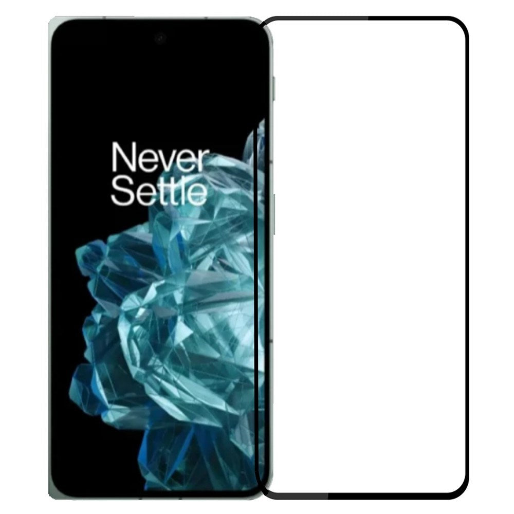 OnePlus Open Skjermbeskytter i Glass - Case Friendly - Gjennomsiktig / Svart Kant