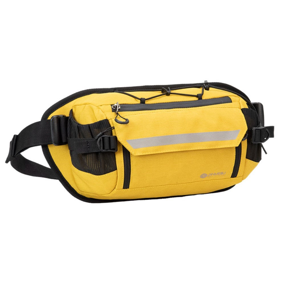Nylon Midjeveske m. Oppbevaringslommer - Gul