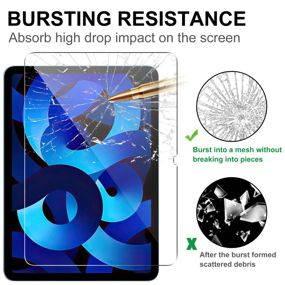 iPad Air 13" (2026 / 2025 / 2024) 9H Arc Edge Herdet Glass Skjermbeskytter - Gjennomsiktig