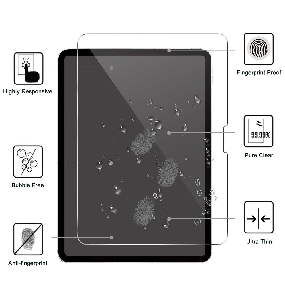 iPad Pro 11" (2025 / 2024) Arc Edge Herdet Glass Skjermbeskytter - Gjennomsiktig