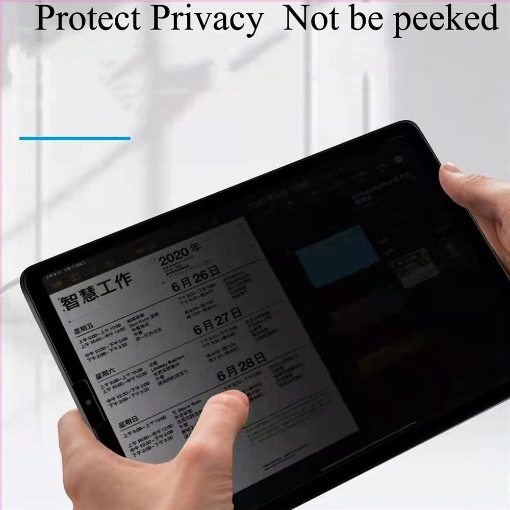 Samsung Galaxy Tab A9 Skjermbeskytter i Herdet Glass - Privacy Funksjon - Gjennomsiktig