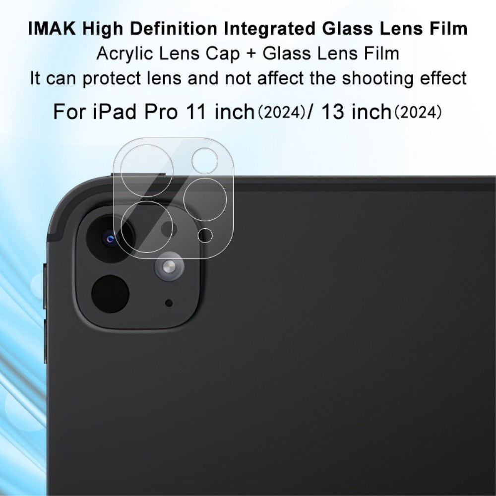 iPad Pro 11" (2025 / 2024) / Pro 13" (2025 / 2024) IMAK Beskyttelsesglass til Kameralinse - Gjennomsiktig