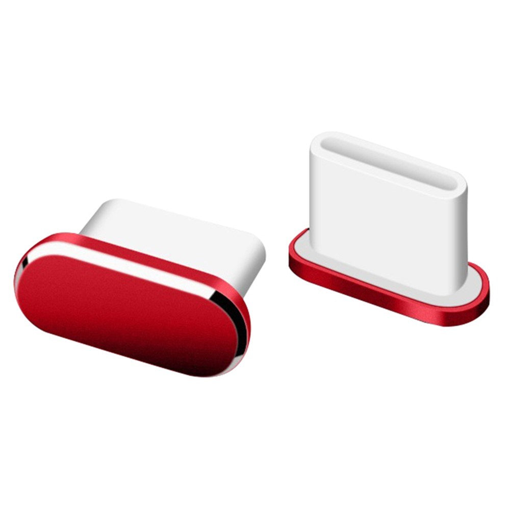 Støvbeskytter for USB-C – Rød