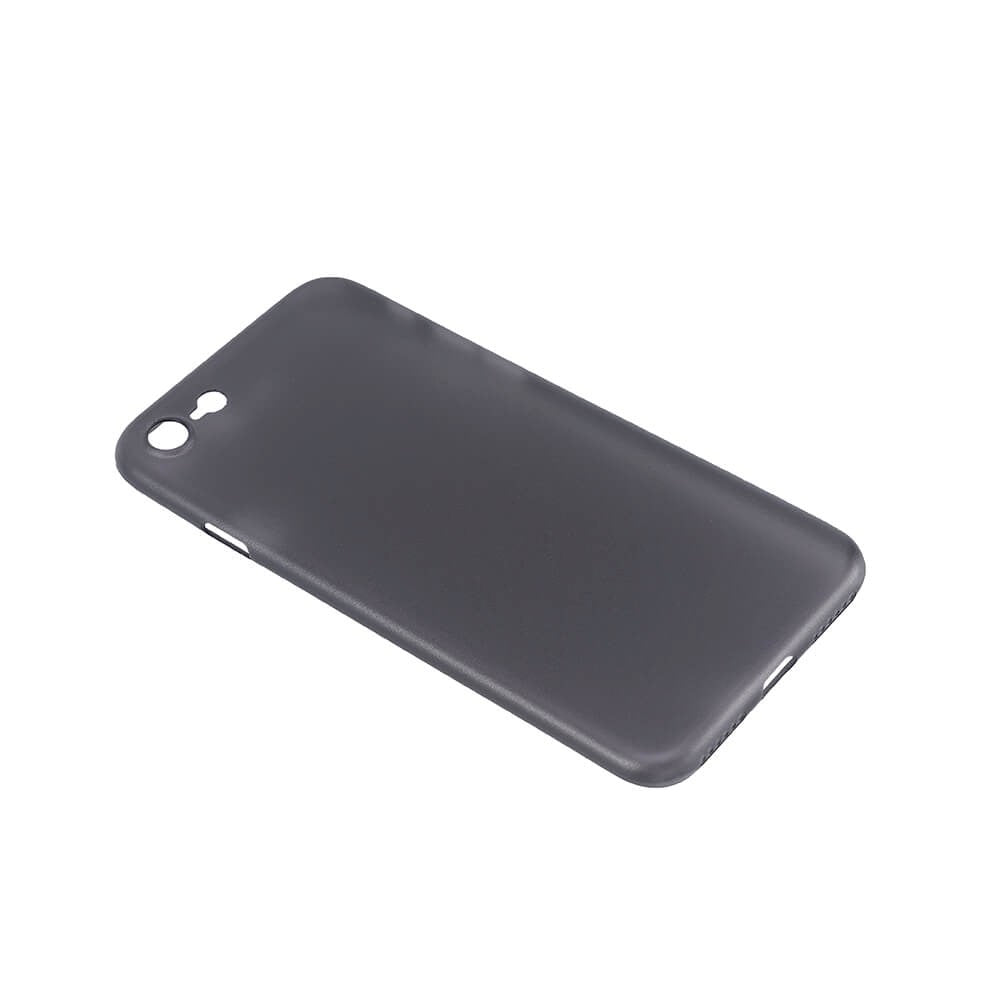 iPhone SE (2022 / 2020) / 8 / 7 GEAR Semi-Gjennomsiktig Fleksibelt Plast Deksel - Svart