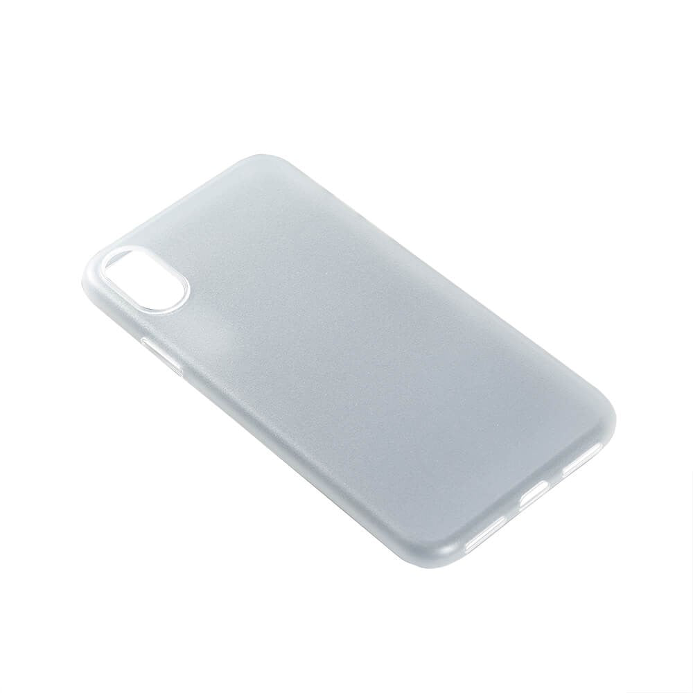 iPhone XS Max GEAR Semi-Gjennomsiktig Fleksibelt Plast Deksel - Hvit
