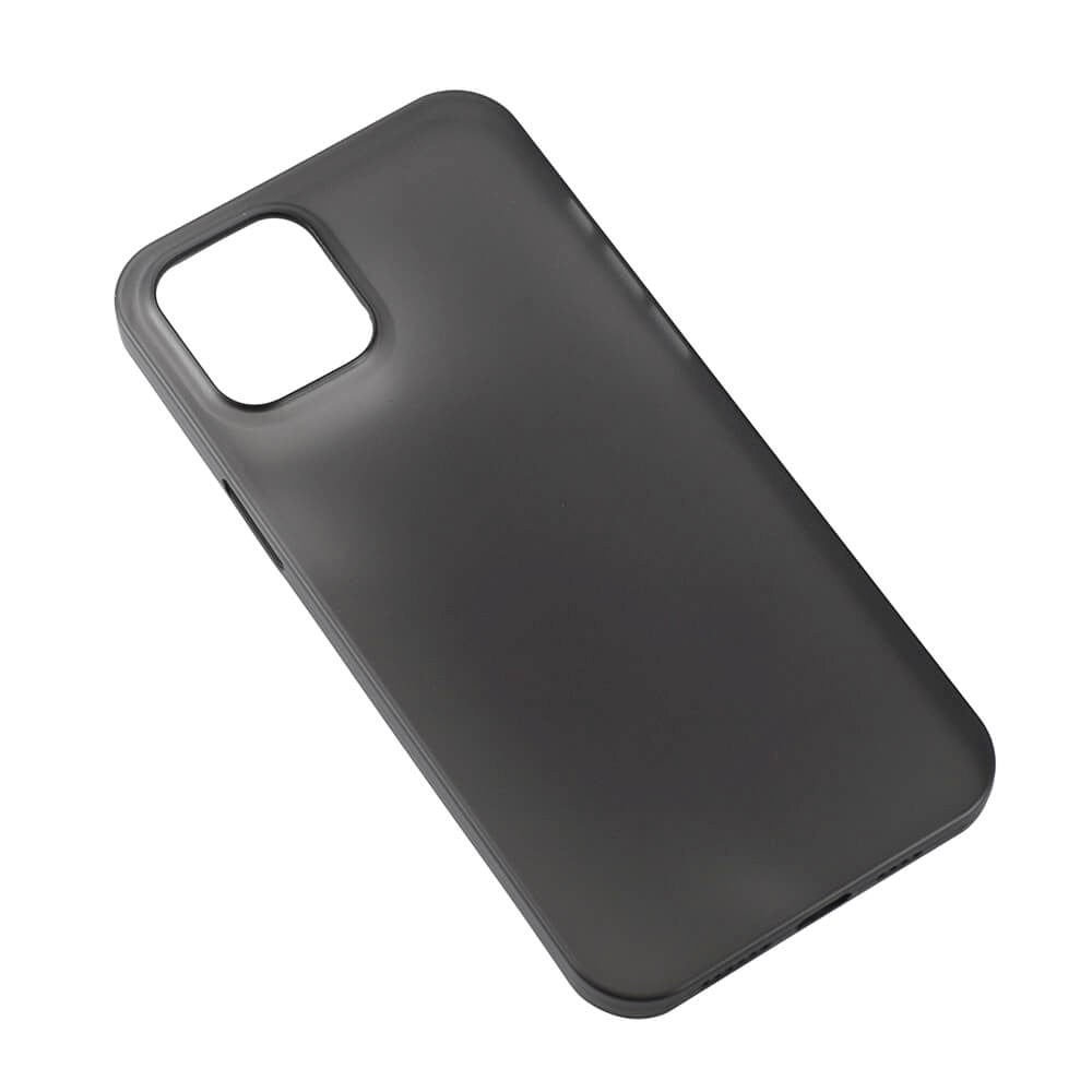 iPhone 12 Pro Max GEAR Semi-Gjennomsiktig Fleksibelt Plast Deksel - Svart