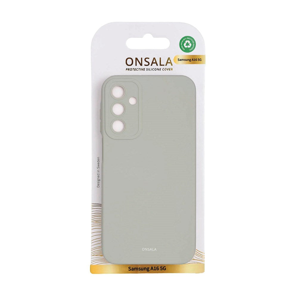 ONSALA Samsung Galaxy A16 Silicone Back Cover - Grå