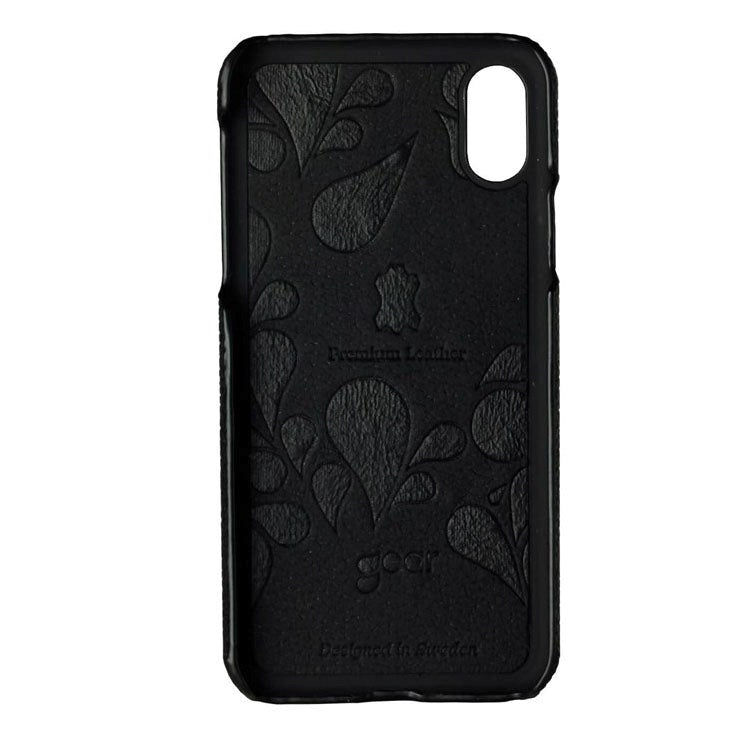 iPhone X / XS Onsala COLLECTION Mobil Deksel Svart Skinn