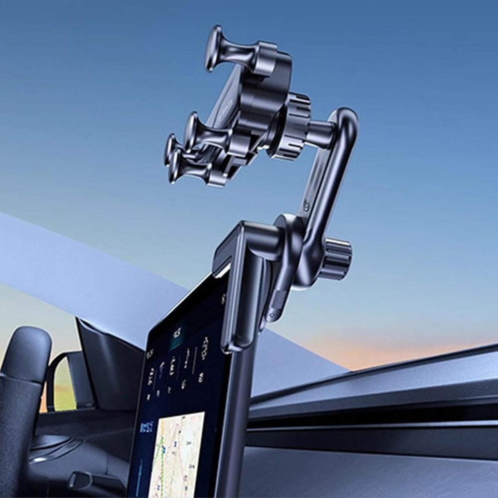 Fjærbelastet Mobilholder for Display - Tesla Model 3 / Model Y (2020-22) - Svart