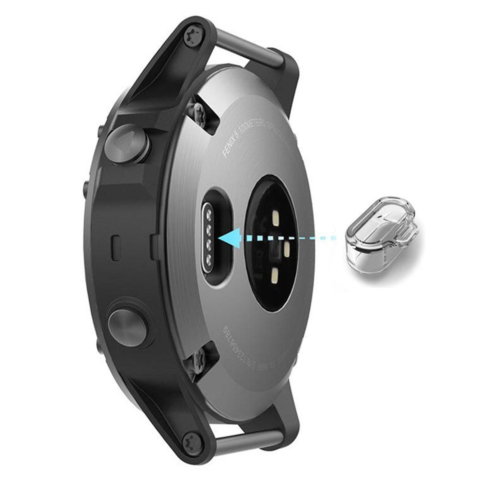 Silikon Støvbeskyttelsesplugg til Garmin Forerunner 955 / 255 / 255S - Gjennomsiktig