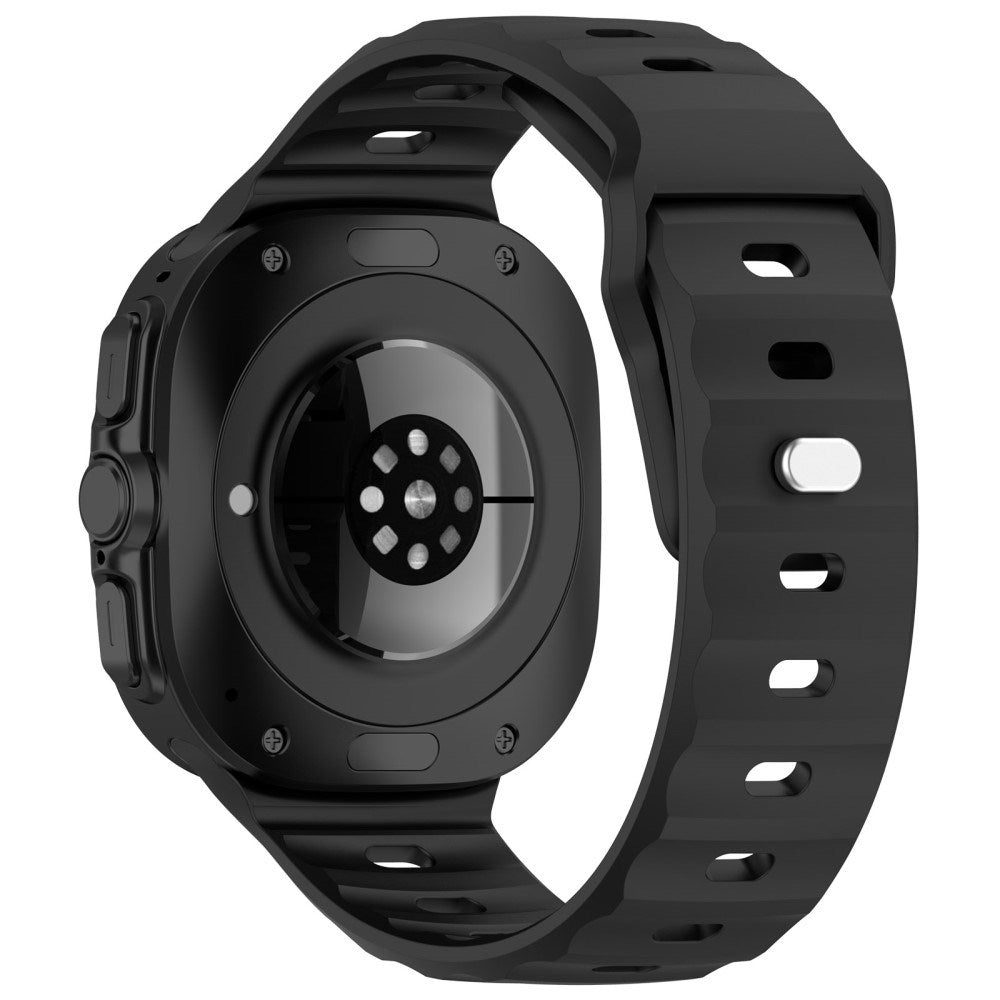 EIDERWOOD Samsung Galaxy Watch Ultra (47 mm) Silikonrem med Spenne - Svart