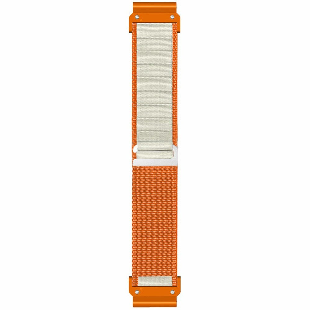 Universal Garmin 22mm QuickFit EIDERWOOD Nylon Remm - Oransje / Beige
