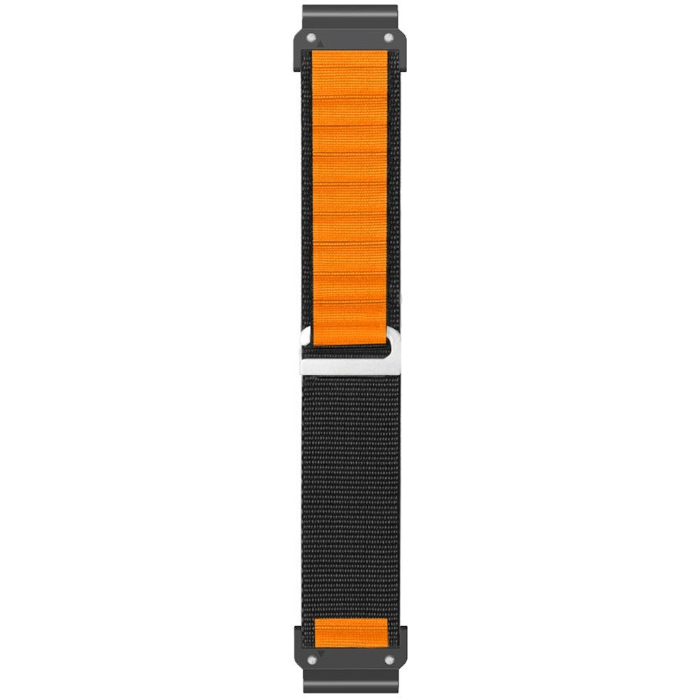 Universal Garmin 26mm QuickFit EIDERWOOD Nylon Remm - Svart / Oransje