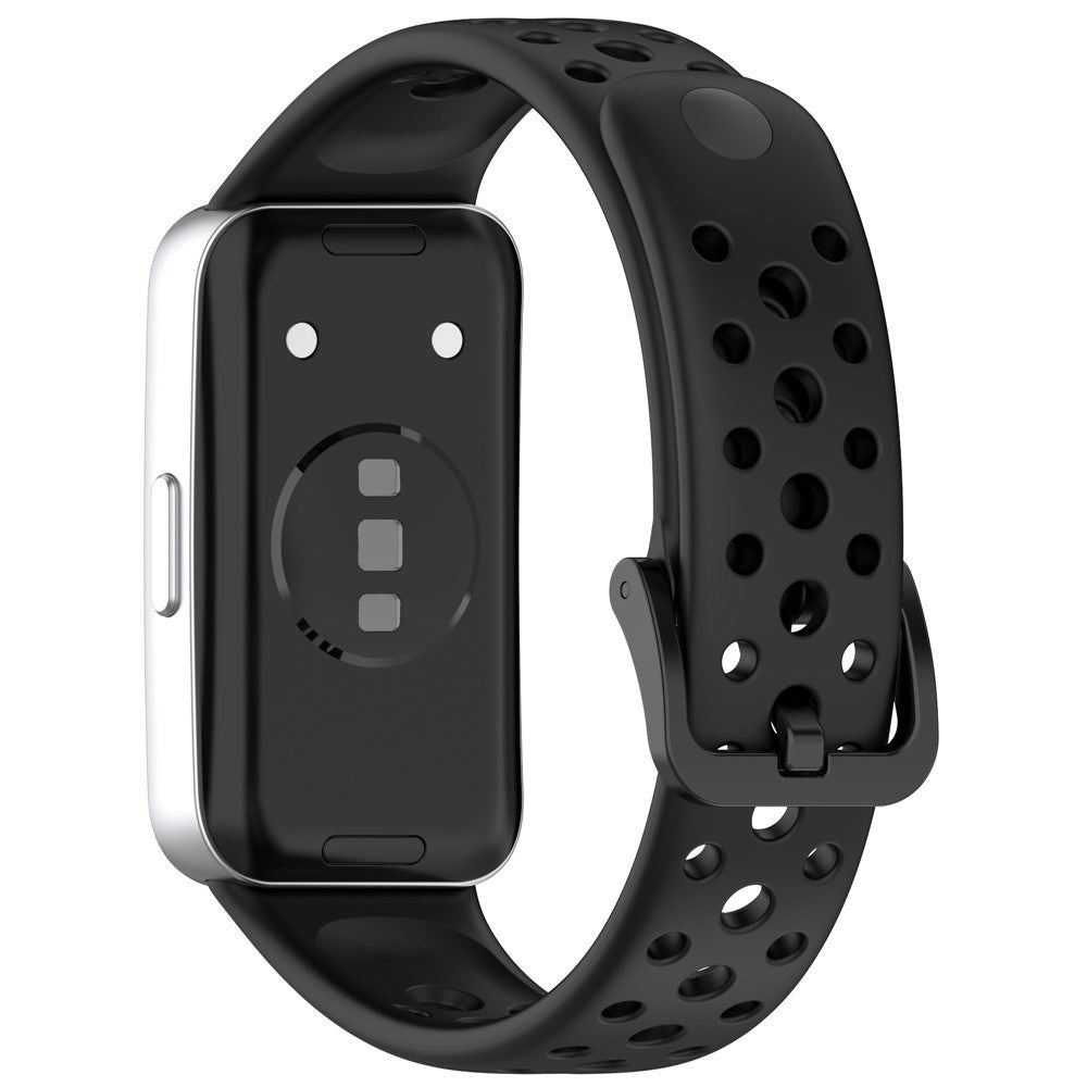 Huawei Band 10 / 9 / 8 EIDERWOOD Silikon Reim – Svart
