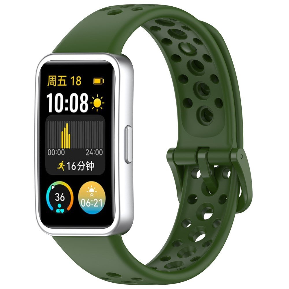 Huawei Band 10 / 9 / 8 EIDERWOOD Silikon Reim – Grønn