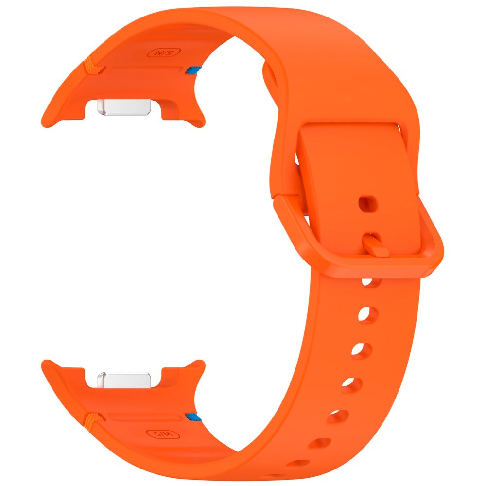 EIDERWOOD Samsung Galaxy Watch 8 / 8 Classic (40 / 44 / 46mm) Silikon Rem m. Søm - Orange