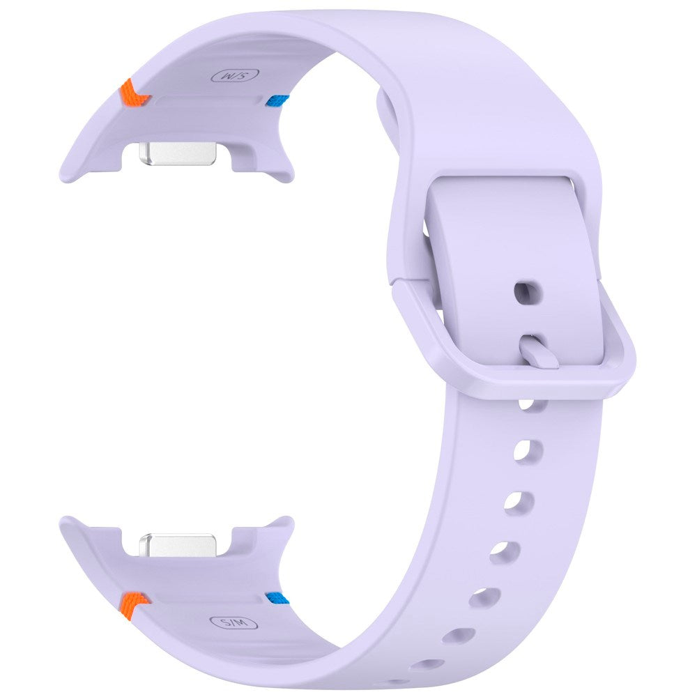 EIDERWOOD Samsung Galaxy Watch 8 / 8 Classic (40 / 44 / 46mm) Silikon Rem m. Søm - Purple