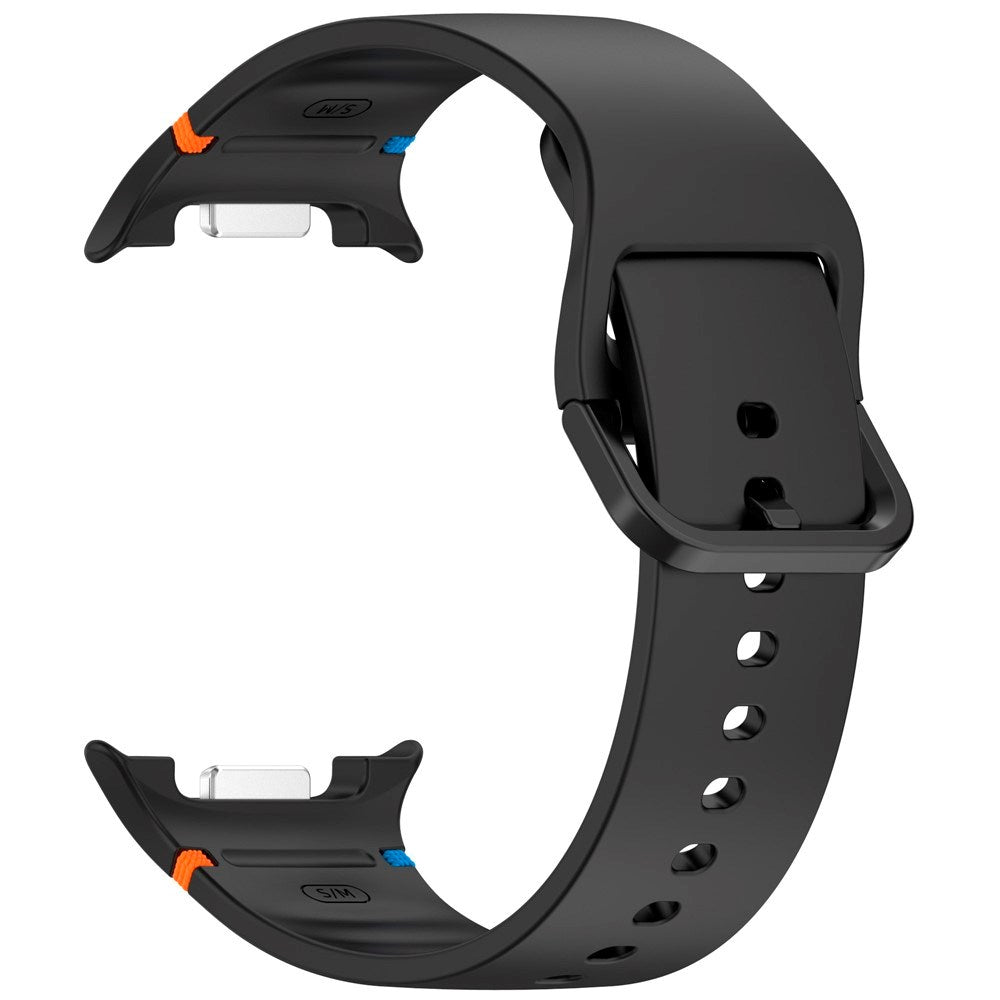 EIDERWOOD Samsung Galaxy Watch 8 / 8 Classic (40 / 44 / 46mm) Silikon Rem m. Søm - Black