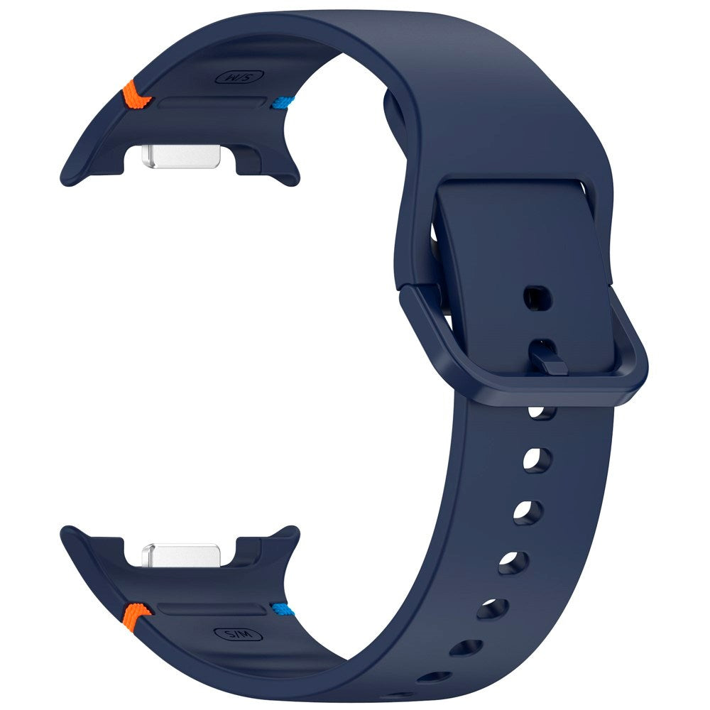 EIDERWOOD Samsung Galaxy Watch 8 / 8 Classic (40 / 44 / 46mm) Silikon Rem m. Søm - Midnight Blue